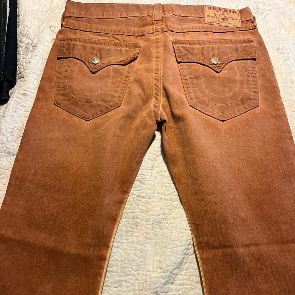 True religion size 38 rust colored